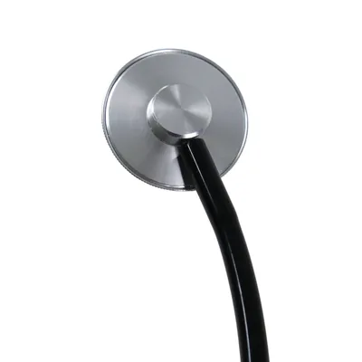Foto 2: Estetoscópio Simples Preto — Dellamed — detalhe do produto