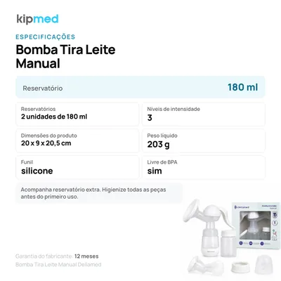 Foto 6: Bomba Tira-Leite Manual — Dellamed — info