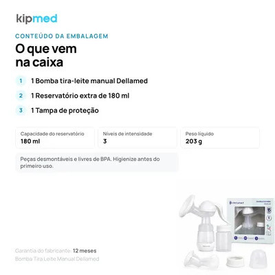 Foto 7: Bomba Tira-Leite Manual — Dellamed — info