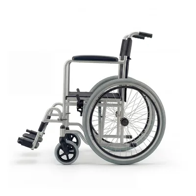 Foto 2: Cadeira de Rodas Dobrável Dellamed D100 Aço Carbono — angulo