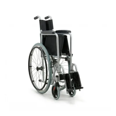 Foto 4: Cadeira de Rodas Dobrável Dellamed D100 Aço Carbono — angulo