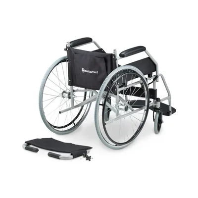 Foto 5: Cadeira de Rodas Dobrável Dellamed D100 Aço Carbono — detalhe do produto