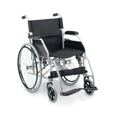 Foto 7: Cadeira de Rodas Dobrável Dellamed D100 Aço Carbono — angulo