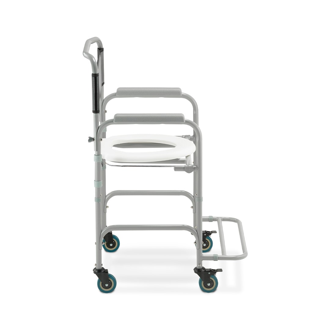 Foto 2: Cadeira de Banho Higiênica Dobrável Dellamed D30 Aço 100 kg — detalhe do produto