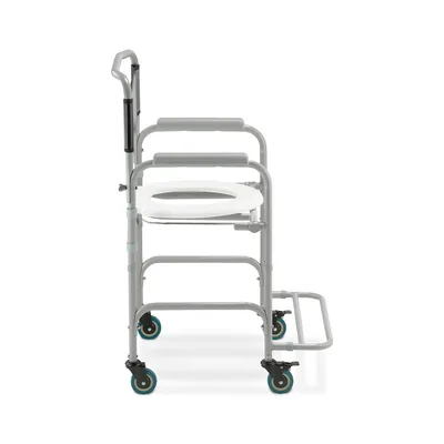 Foto 2: Cadeira de Banho Higiênica Dobrável Dellamed D30 Aço 100 kg — detalhe do produto