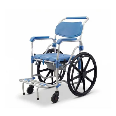 Cadeira de Banho D65 Dellamed Alumínio 120 kg — vista frontal