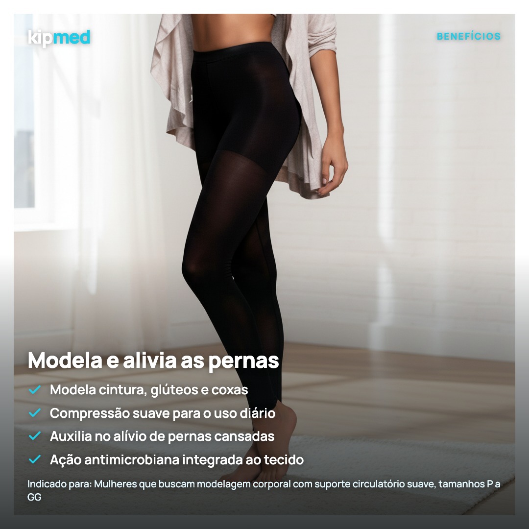 Foto 3: Meia Legging Compressão 15-20 mmHg Sigvaris Hobby Modeladora — principais benefícios