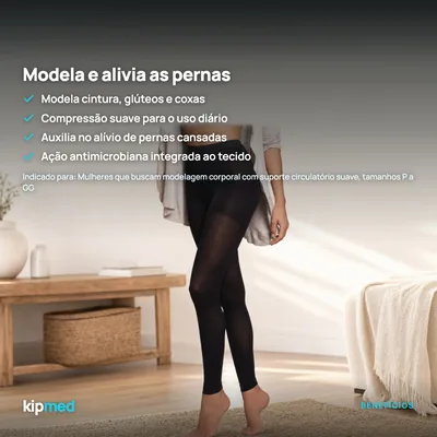 Foto 3: Legging de Compressão 15-20 mmHg — Sigvaris Hobby Modeladora — principais benefícios
