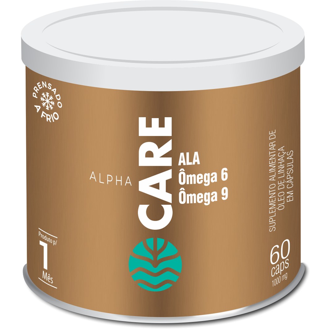 Óleo de Linhaça Alpha Care (Ômega 3-6-9) — Vital Âtman — vista frontal