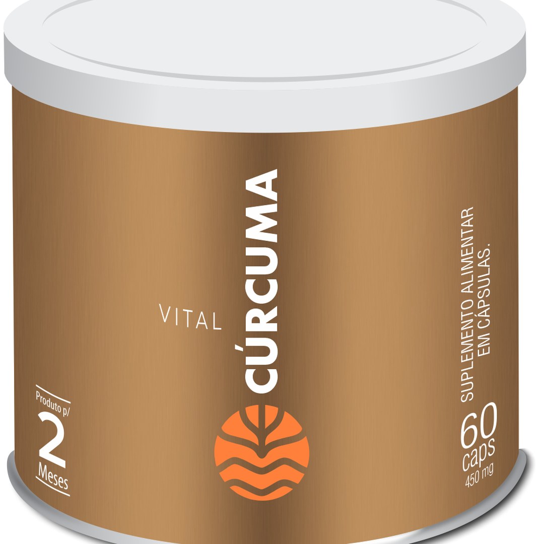 Foto 2: Cúrcuma Curcumina 130 mg 60 Cápsulas — Vital Âtman — detalhe do produto