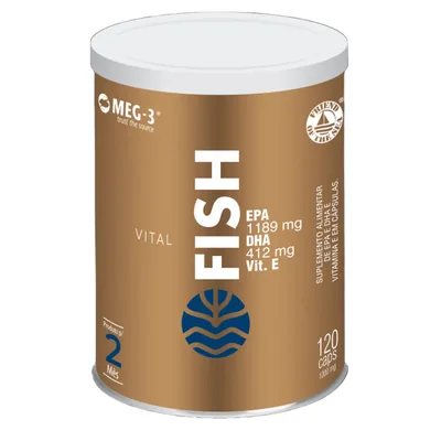 Ômega 3 Fish EPA/DHA 120 Cápsulas — Vital Âtman — vista frontal