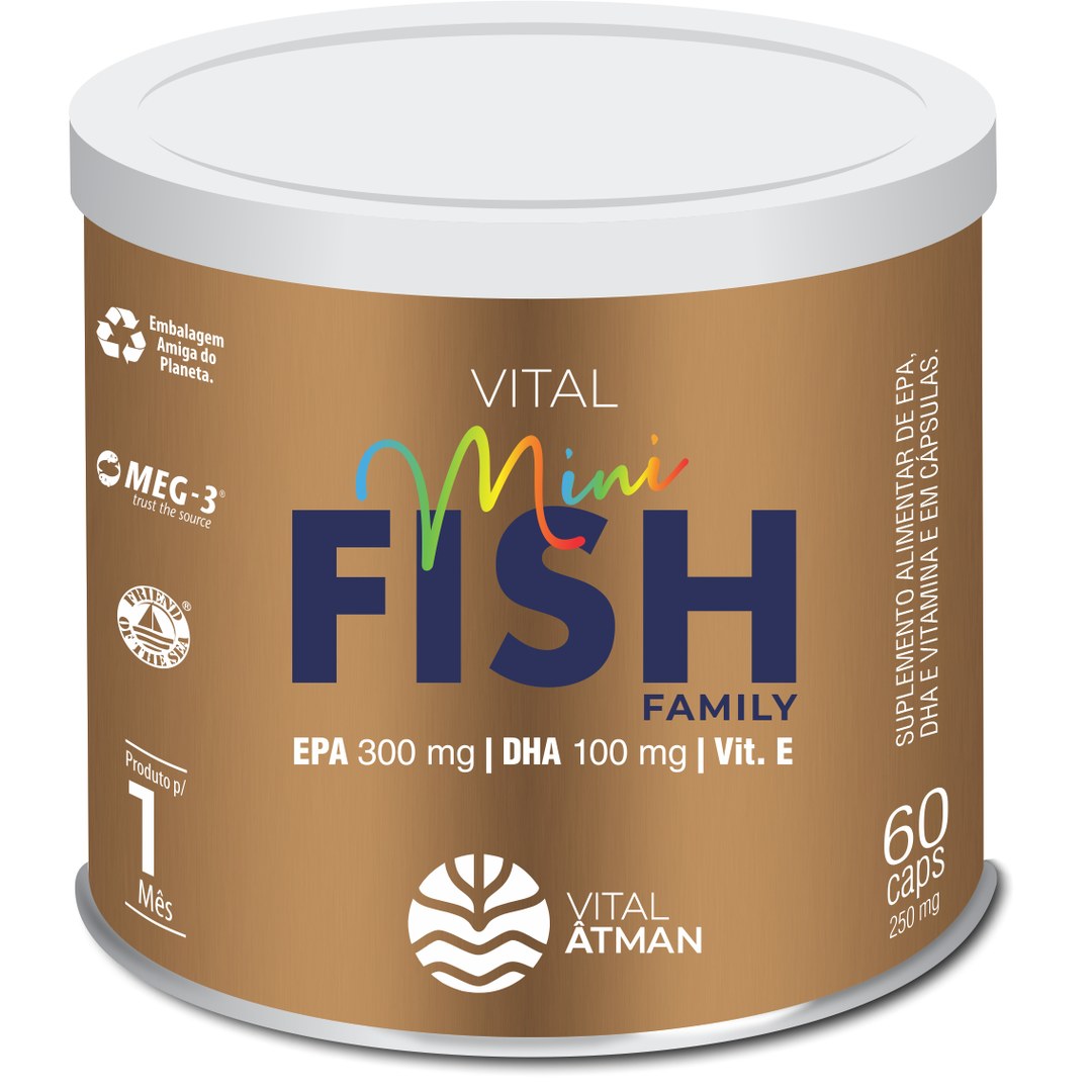 Ômega 3 Mini Fish EPA/DHA — Vital Âtman — vista frontal