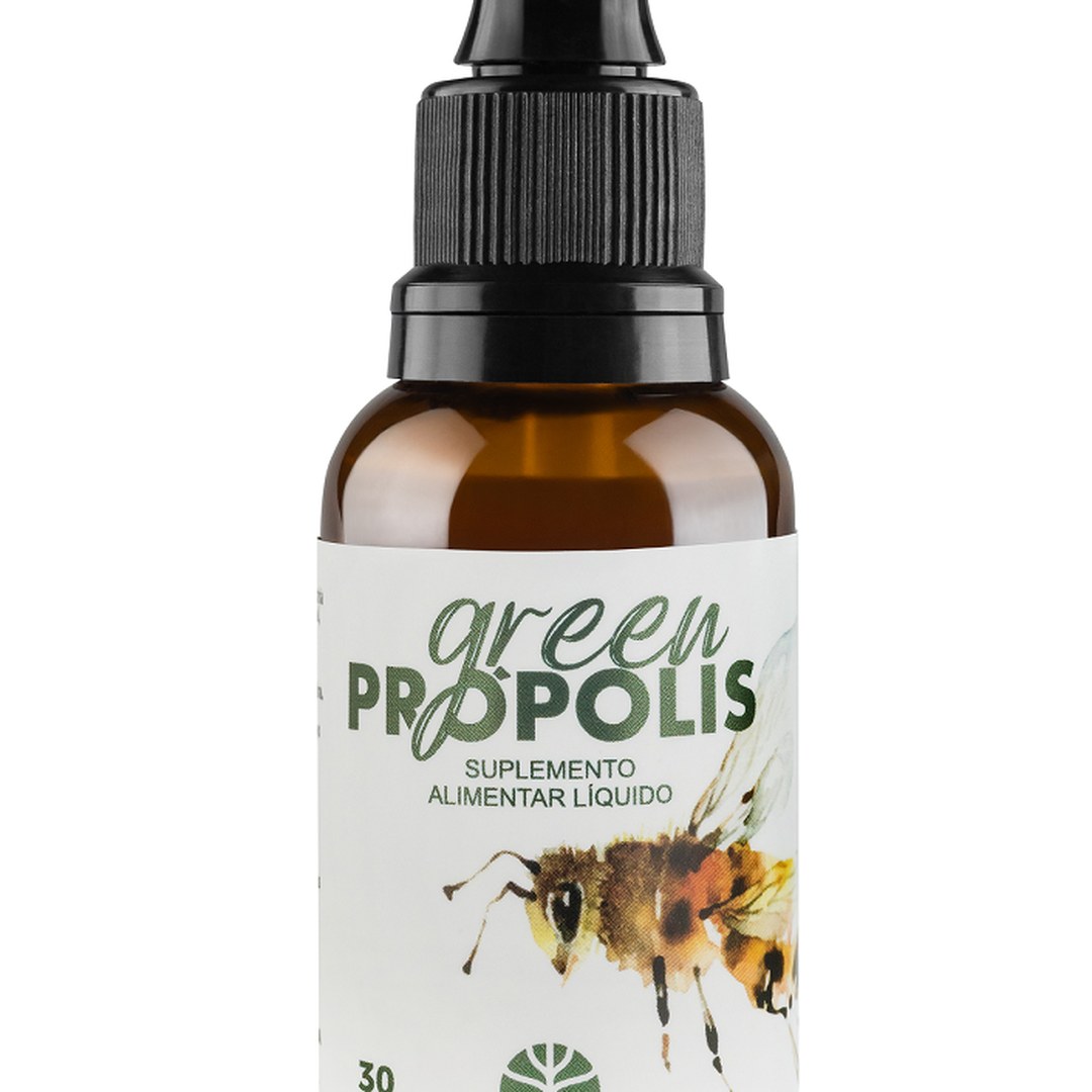 Foto 2: Extrato de Própolis Verde Líquido — Vital Âtman — detalhe do produto