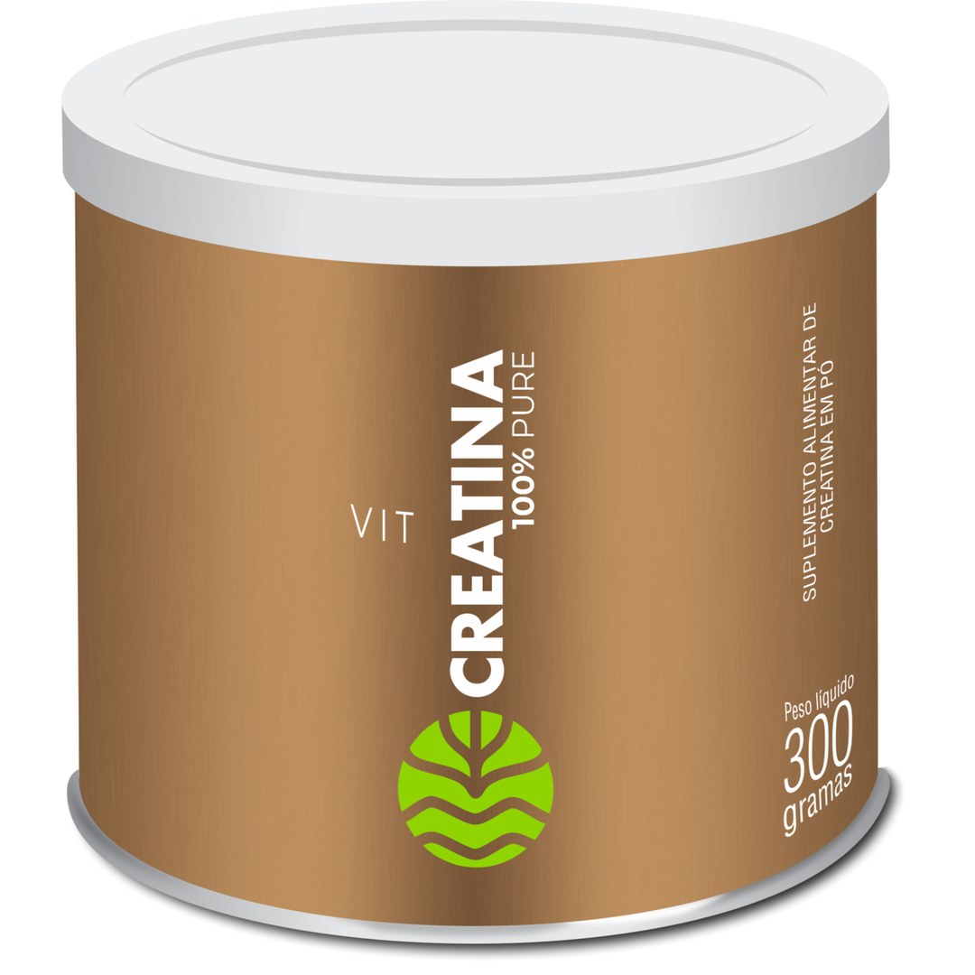 Creatina Monohidratada 100% Pura 300 g — Vital Âtman — vista frontal