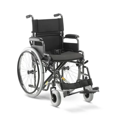 Cadeira de Rodas Dobrável Dellamed D400 até 120 kg — vista frontal