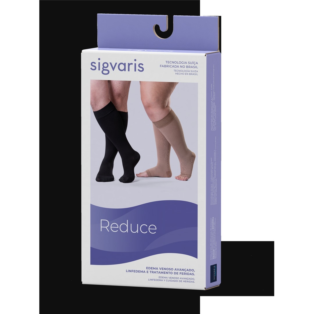 Foto 4: Meia Compressão Sigvaris Reduce 30-40 mmHg Panturrilha — embalagem