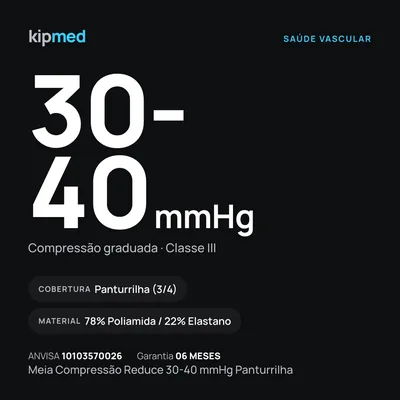 Foto 7: Meia de Compressão Panturrilha 30-40 mmHg — Sigvaris Reduce — características do produto