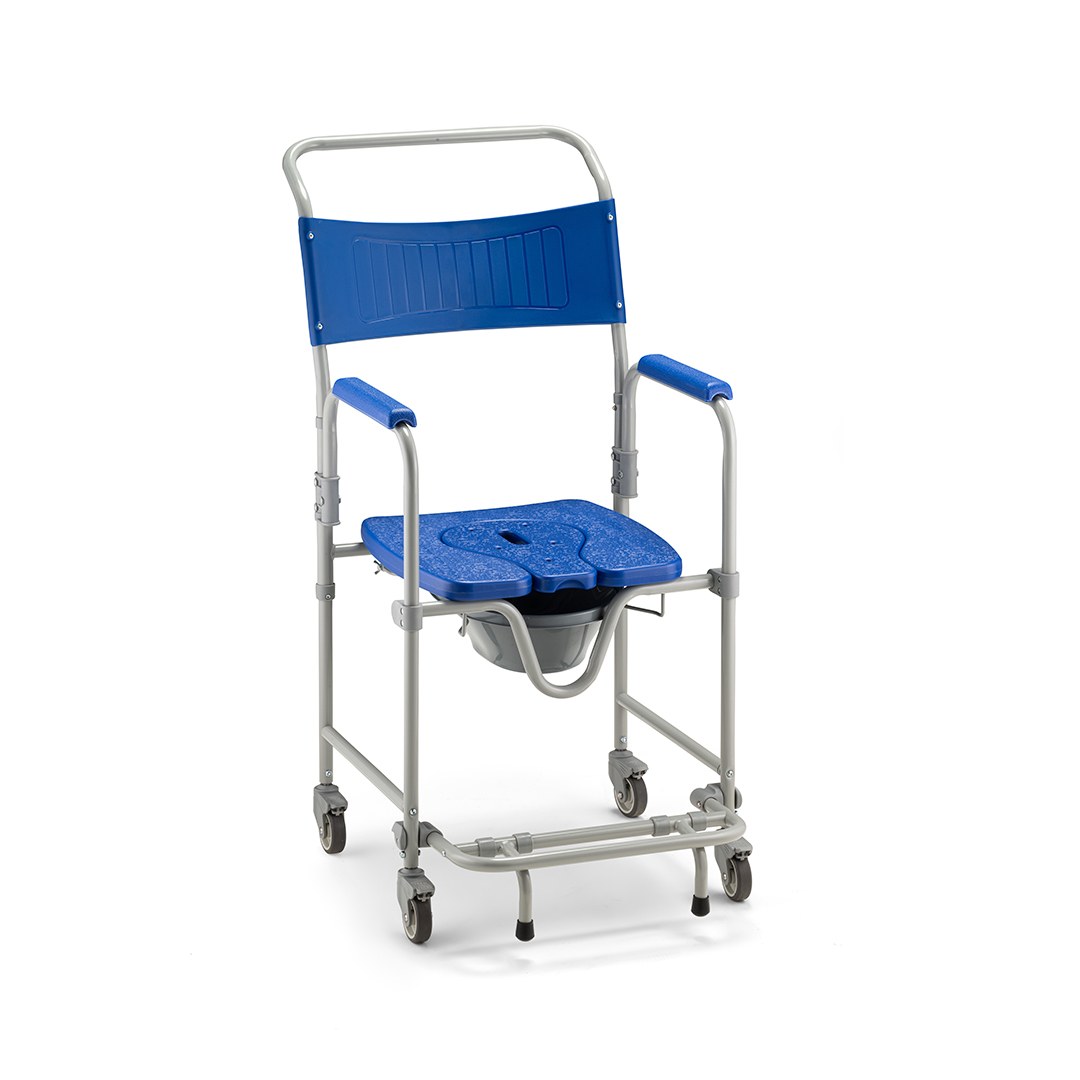 Cadeira de Banho Higiênica Dellamed D45 com Comadre até 150 kg — vista frontal