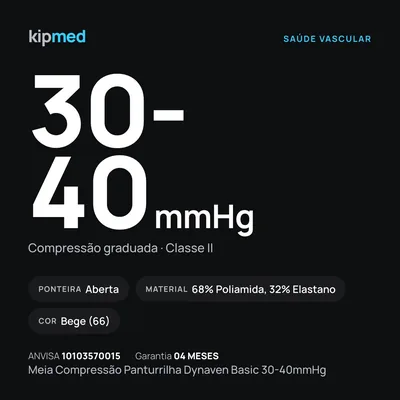 Foto 5: Meia de Compressão Panturrilha 30-40 mmHg — Sigvaris Dynaven Basic — características do produto