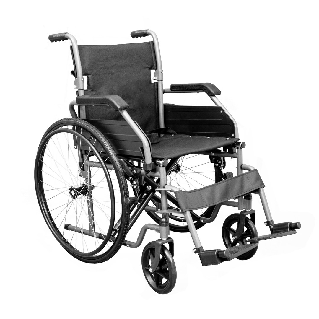 Cadeira de Rodas Dobrável Hidrolight Basic até 125 kg — vista frontal