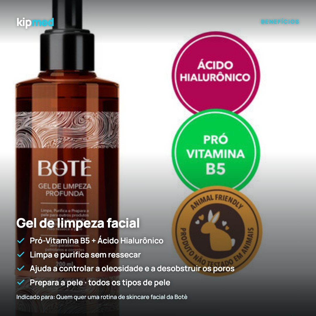 Foto 3: Gel de Limpeza Facial B5 + Ácido Hialurônico 200 ml — Botè — principais benefícios