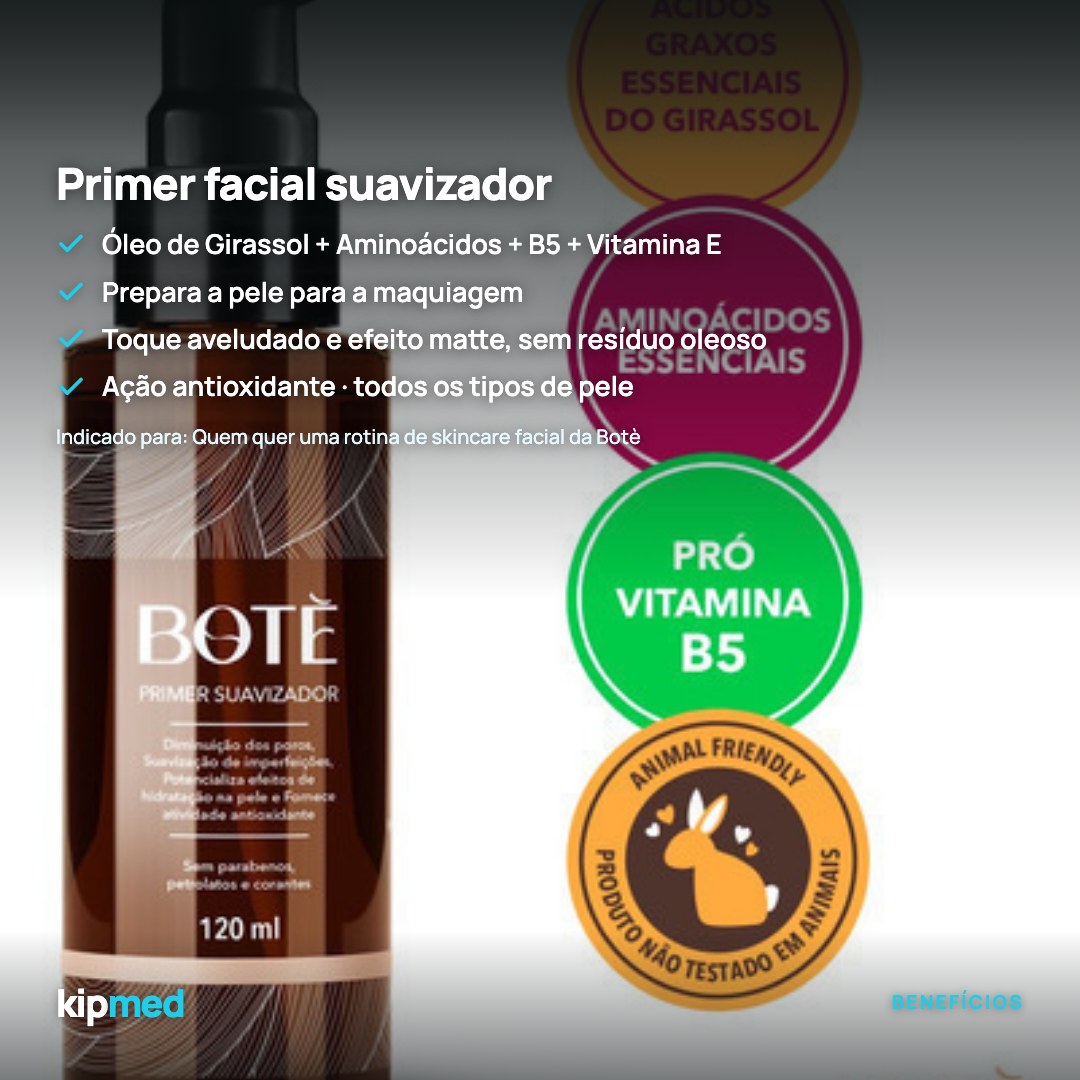 Foto 3: Primer Facial Suavizador B5 + Aminoácidos 120 ml — Botè — principais benefícios