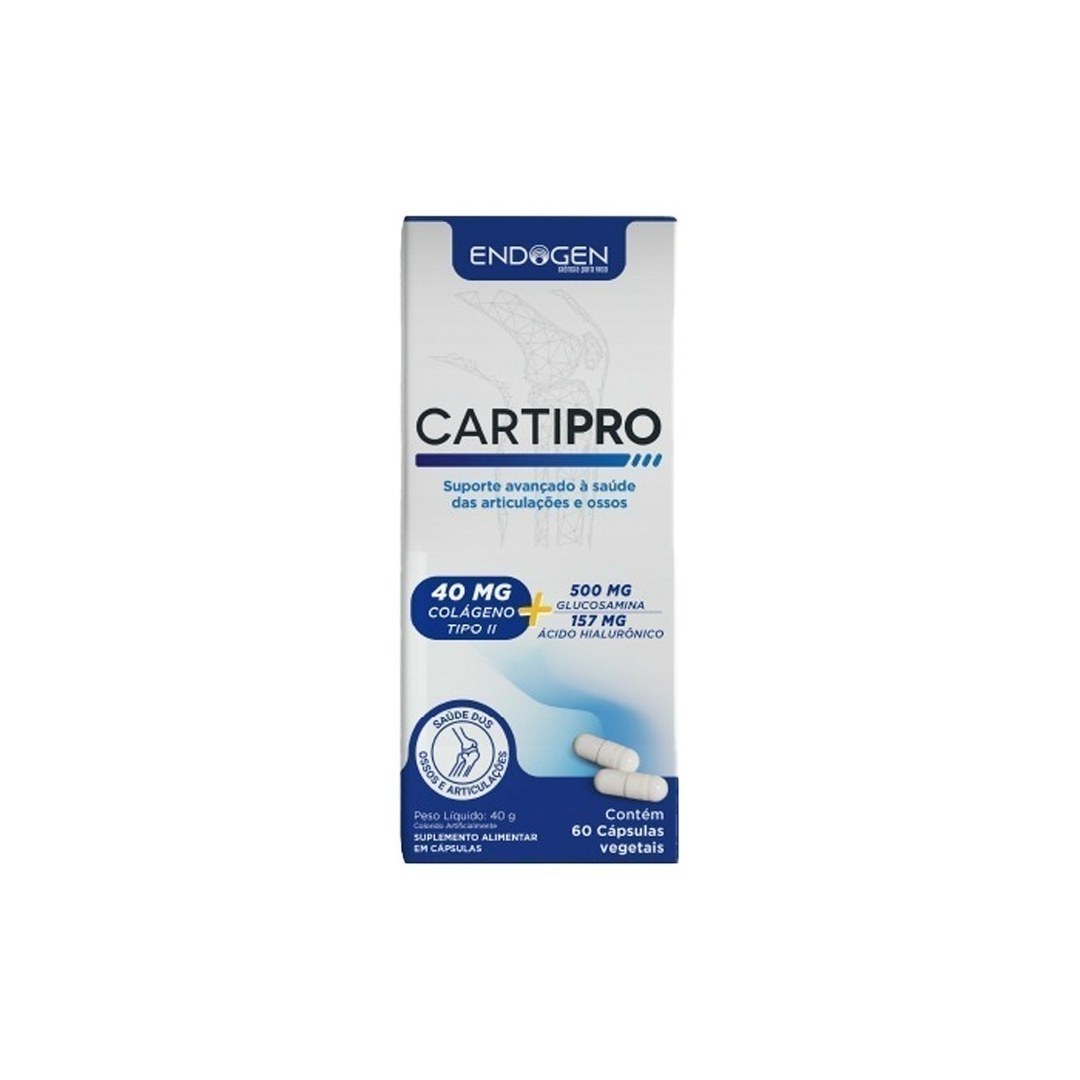 Foto 2: Cartipro — Colágeno II, Glucosamina e Ácido Hialurônico — Endogen — detalhe do produto