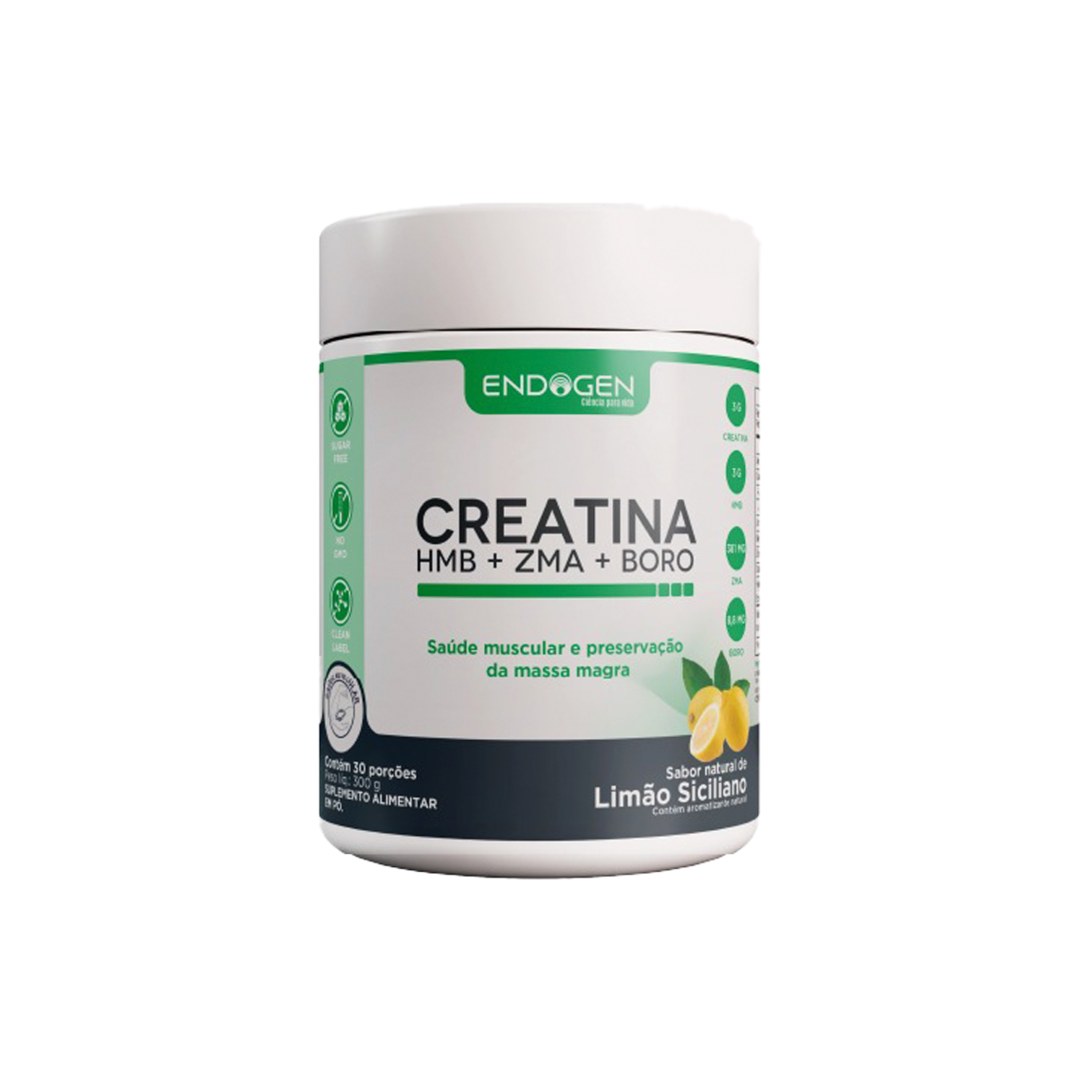 Creatina + HMB + ZMA + Boro 300 g — Endogen — vista frontal