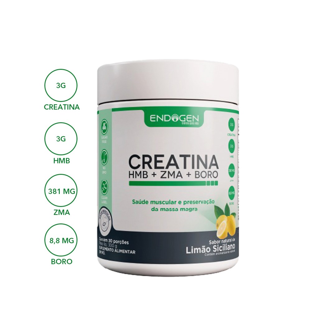 Foto 2: Creatina + HMB + ZMA + Boro 300 g — Endogen — detalhe do produto
