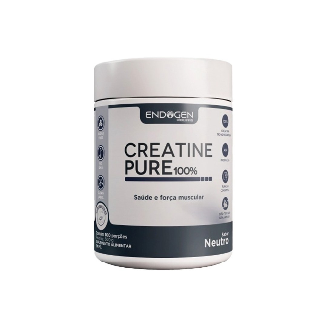 Creatine Pure 100% 300 g — Endogen — vista frontal