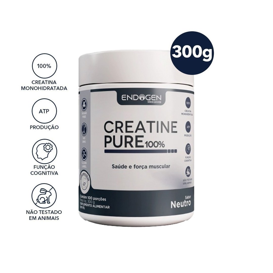 Foto 2: Creatine Pure 100% 300 g — Endogen — detalhe do produto