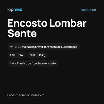 Foto 4: Encosto Lombar Sente Bem para Cadeira e Banco — Supermedy — info