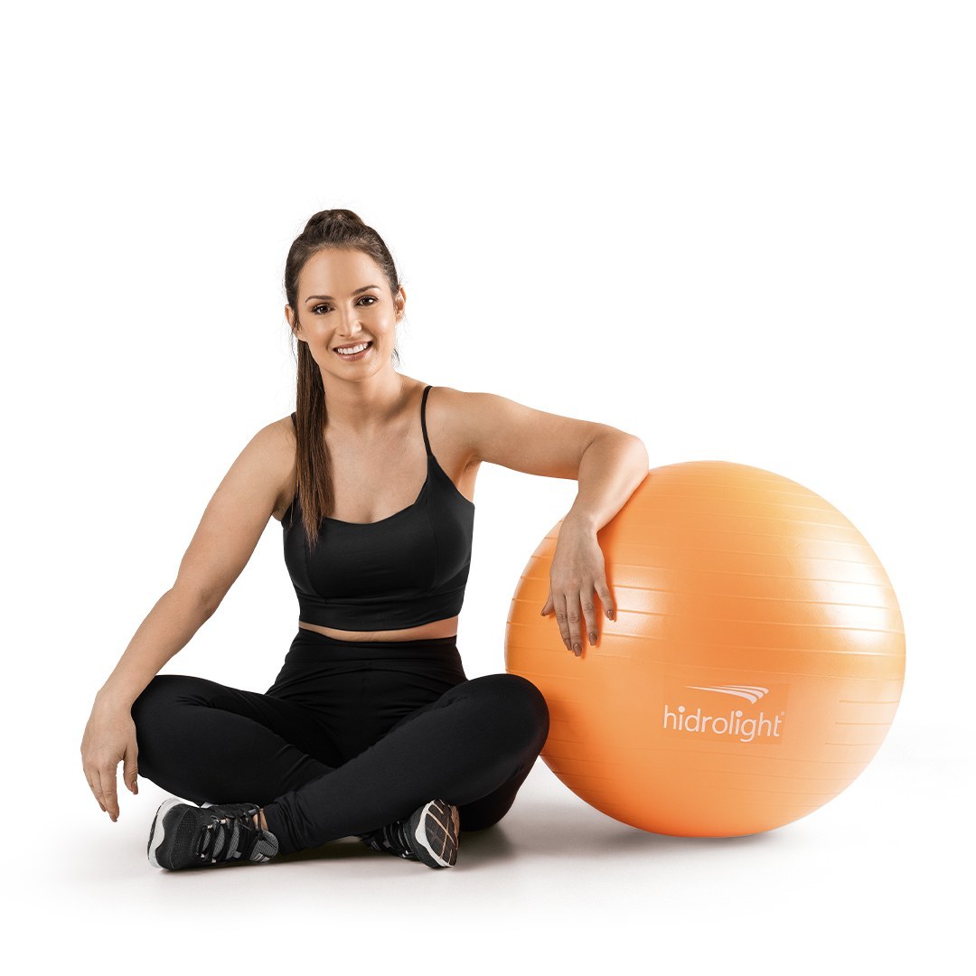 Foto 3: Bola de Exercícios 55 cm Anti-Burst — Hidrolight — detalhe do produto