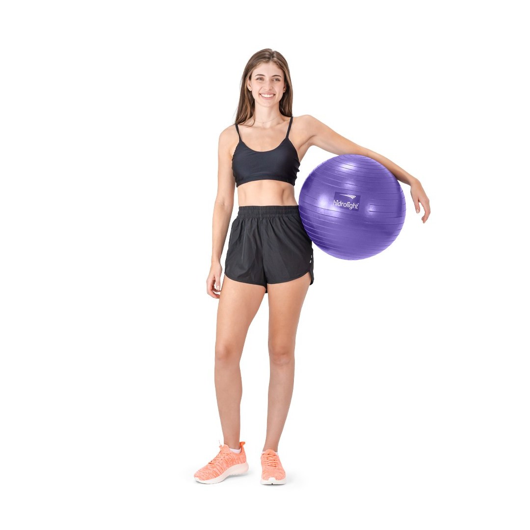 Foto 2: Bola de Exercícios 45 cm para Pilates e Yoga — Hidrolight — detalhe do produto