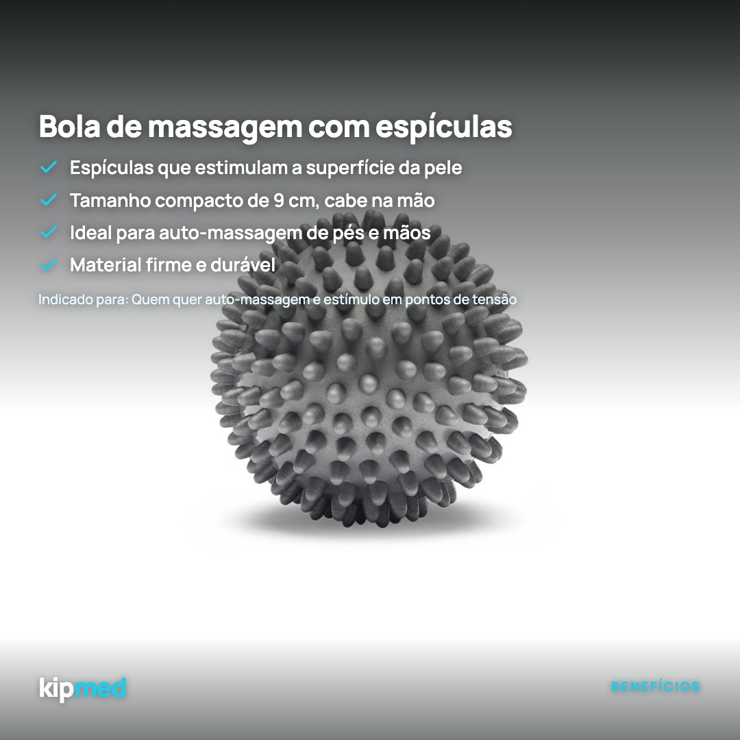 Foto 2: Bola de Massagem com Espículas 9 cm — Hidrolight — principais benefícios