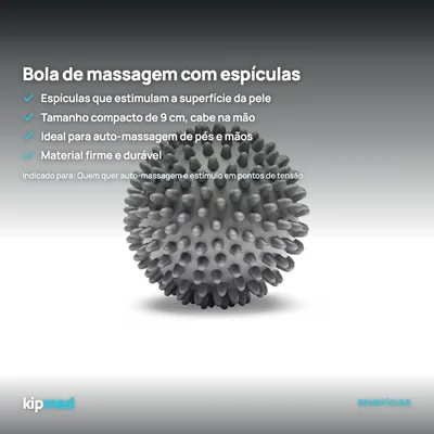 Foto 2: Bola de Massagem com Espículas 9 cm — Hidrolight — principais benefícios