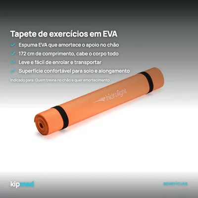 Foto 2: Tapete de Exercícios EVA 172 cm — Hidrolight — principais benefícios