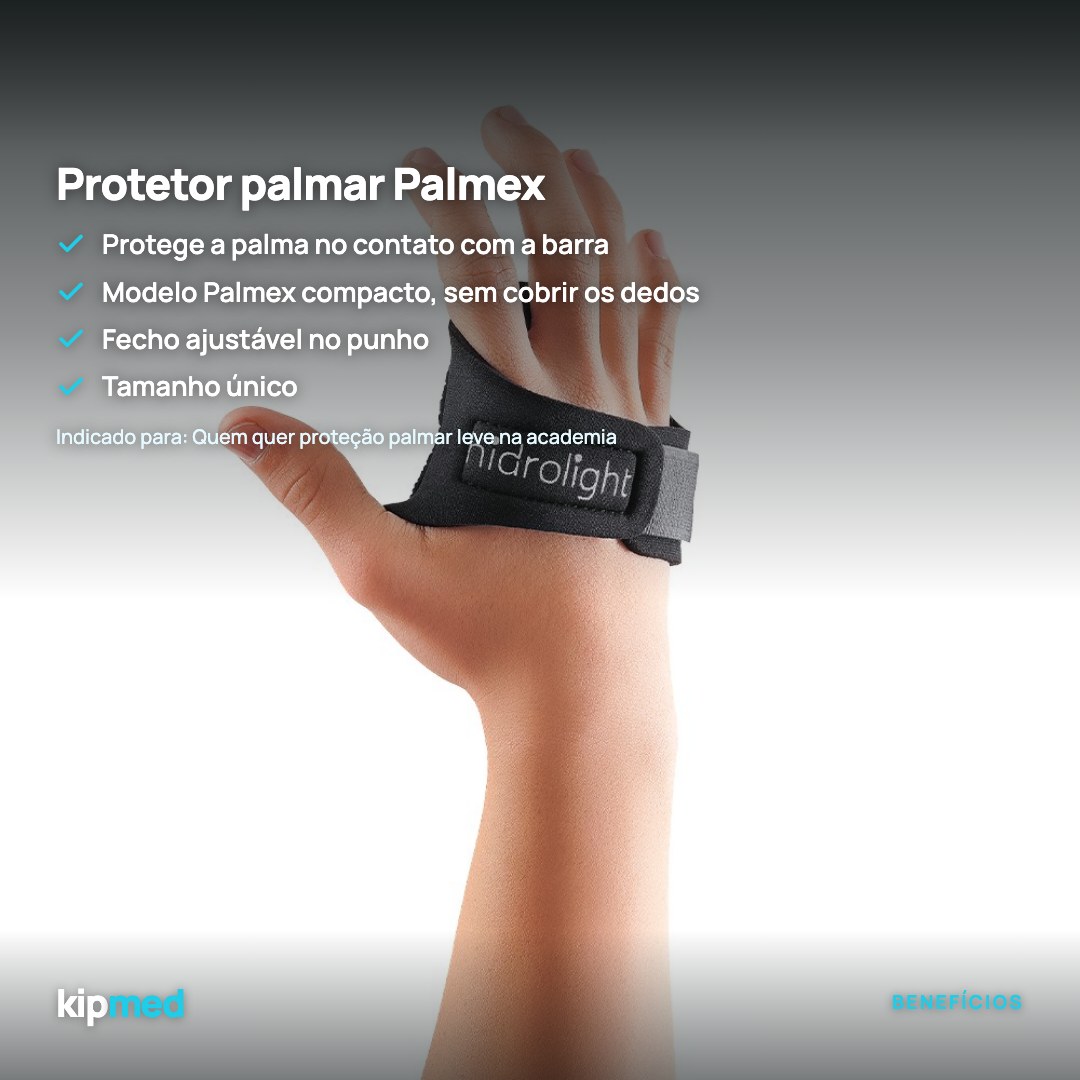 Foto 3: Protetor Palmar Palmex para Academia — Hidrolight — principais benefícios