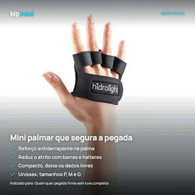 Foto 3: Protetor Palmar Mini Palma para Academia — Hidrolight — principais benefícios