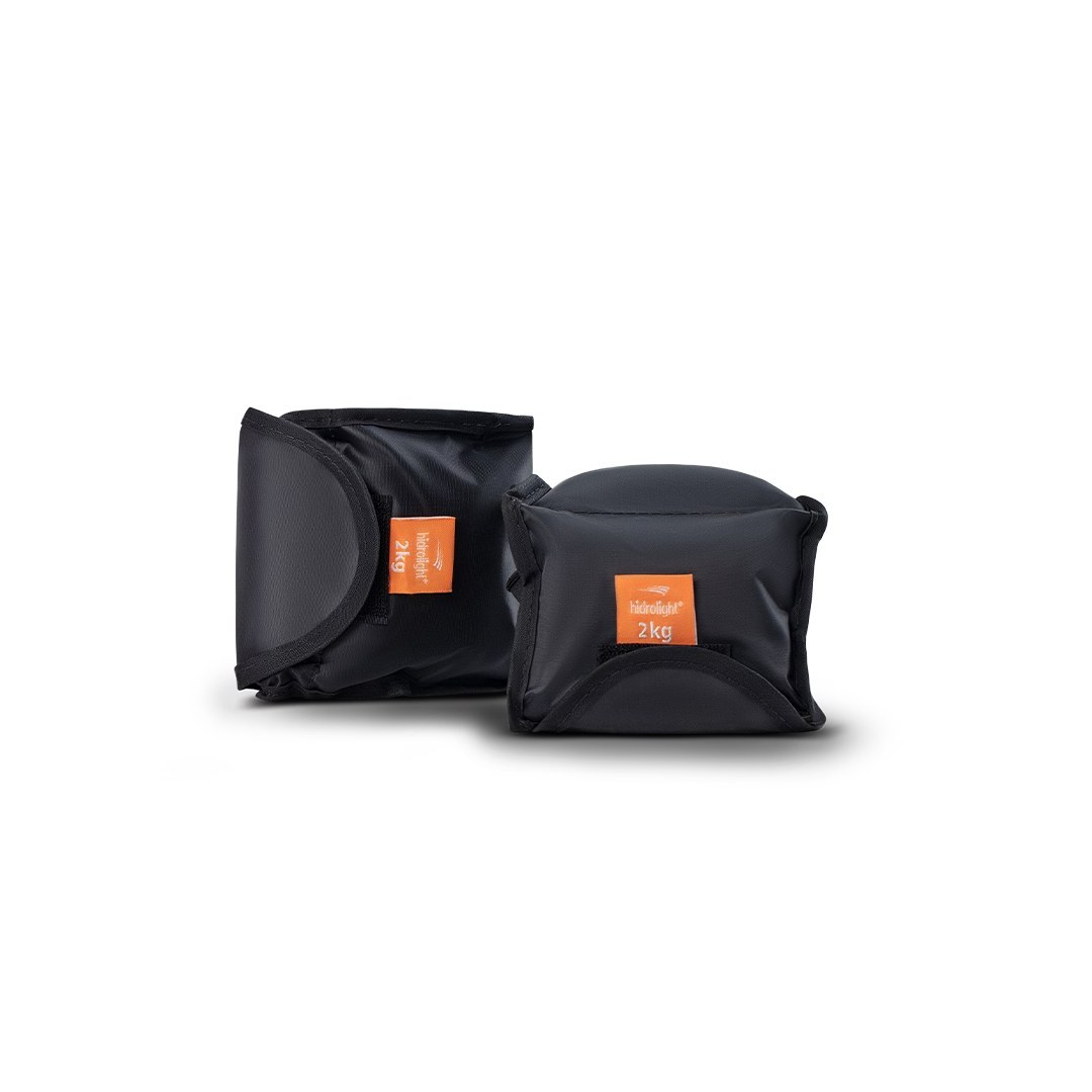 Par de Caneleiras 4 kg com Velcro Ajustável — Hidrolight — vista frontal