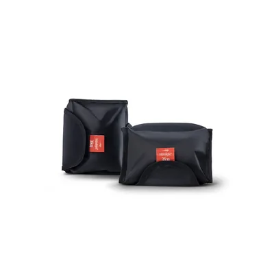 Par de Caneleiras 3 kg cada com Velcro — Hidrolight — vista frontal