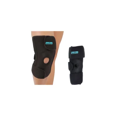 Foto 2: Joelheira de Neoprene com Reforço Patelar Take Care — uso