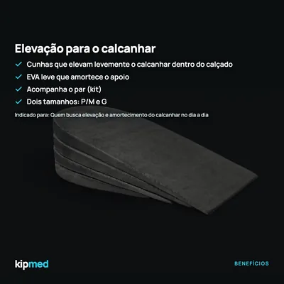 Foto 3: Kit de Cunhas para Calcanhar em EVA — Hidrolight — principais benefícios