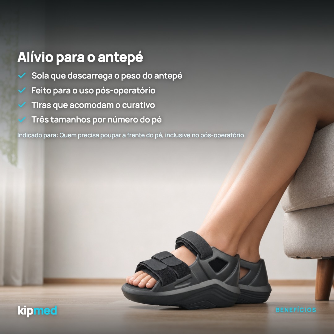 Foto 3: Calçado Barouk Pós-Operatório de Antepé — Hidrolight — principais benefícios
