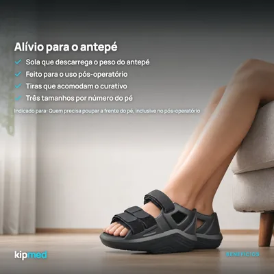 Foto 3: Calçado Barouk Pós-Operatório de Antepé — Hidrolight — principais benefícios