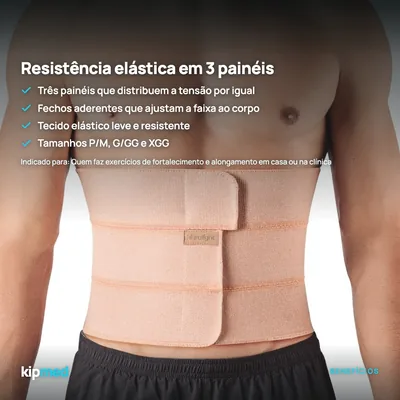 Foto 3: Faixa Elástica de Exercícios 3 Painéis — Hidrolight — principais benefícios