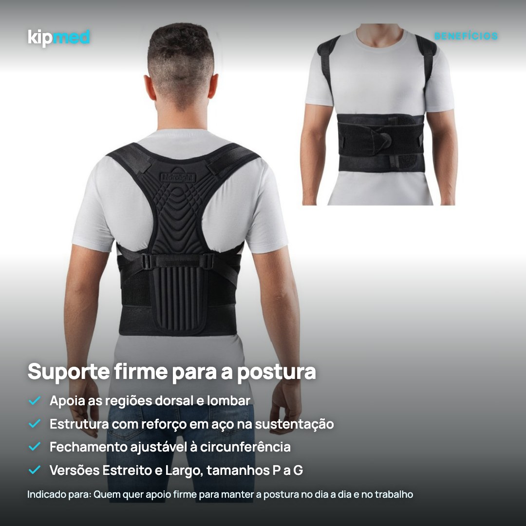 Foto 3: Corretor Postural Support Colete — Hidrolight — principais benefícios