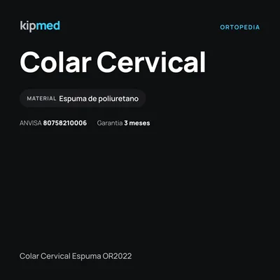 Foto 5: Colar Cervical de Espuma — Hidrolight — características do produto