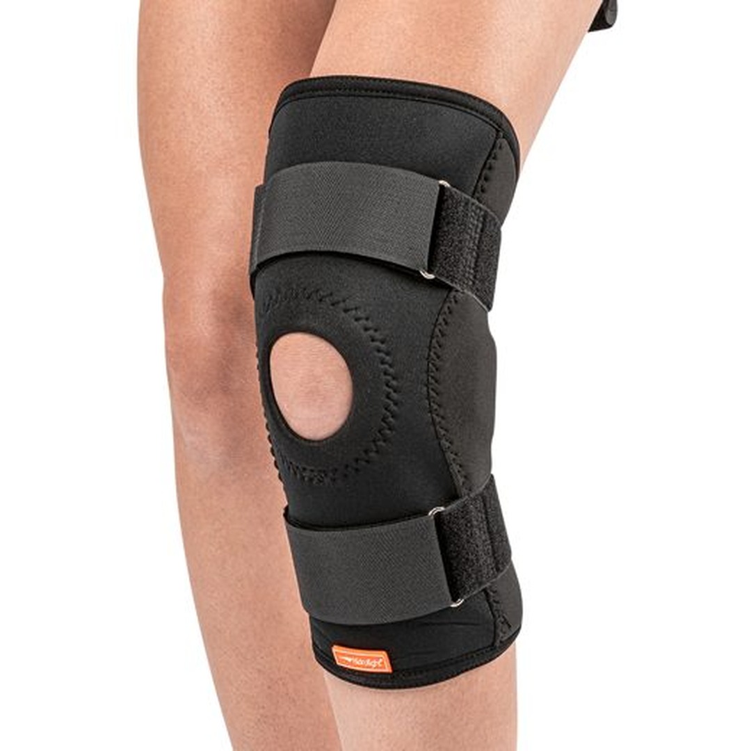 Joelheira Articulada com Reforço Lateral em Neoprene — Hidrolight — vista frontal