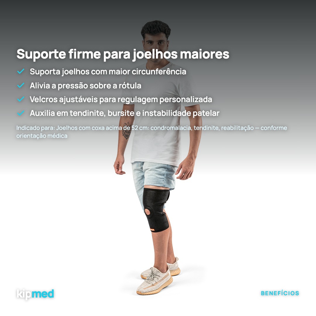 Foto 2: Joelheira Reforço Patelar Ajustável Hidrolight OR39 EG — principais benefícios
